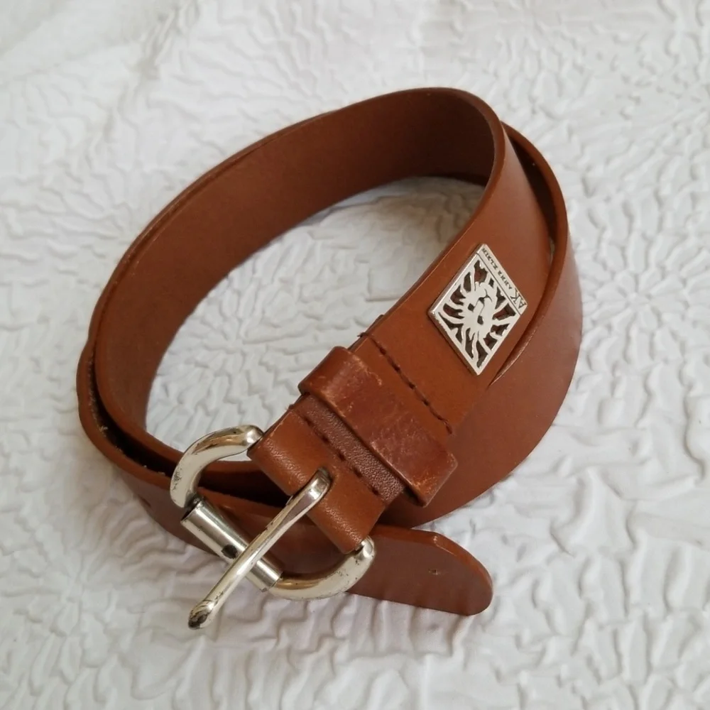 Anne Klein Caramel  Genuine Leather belt